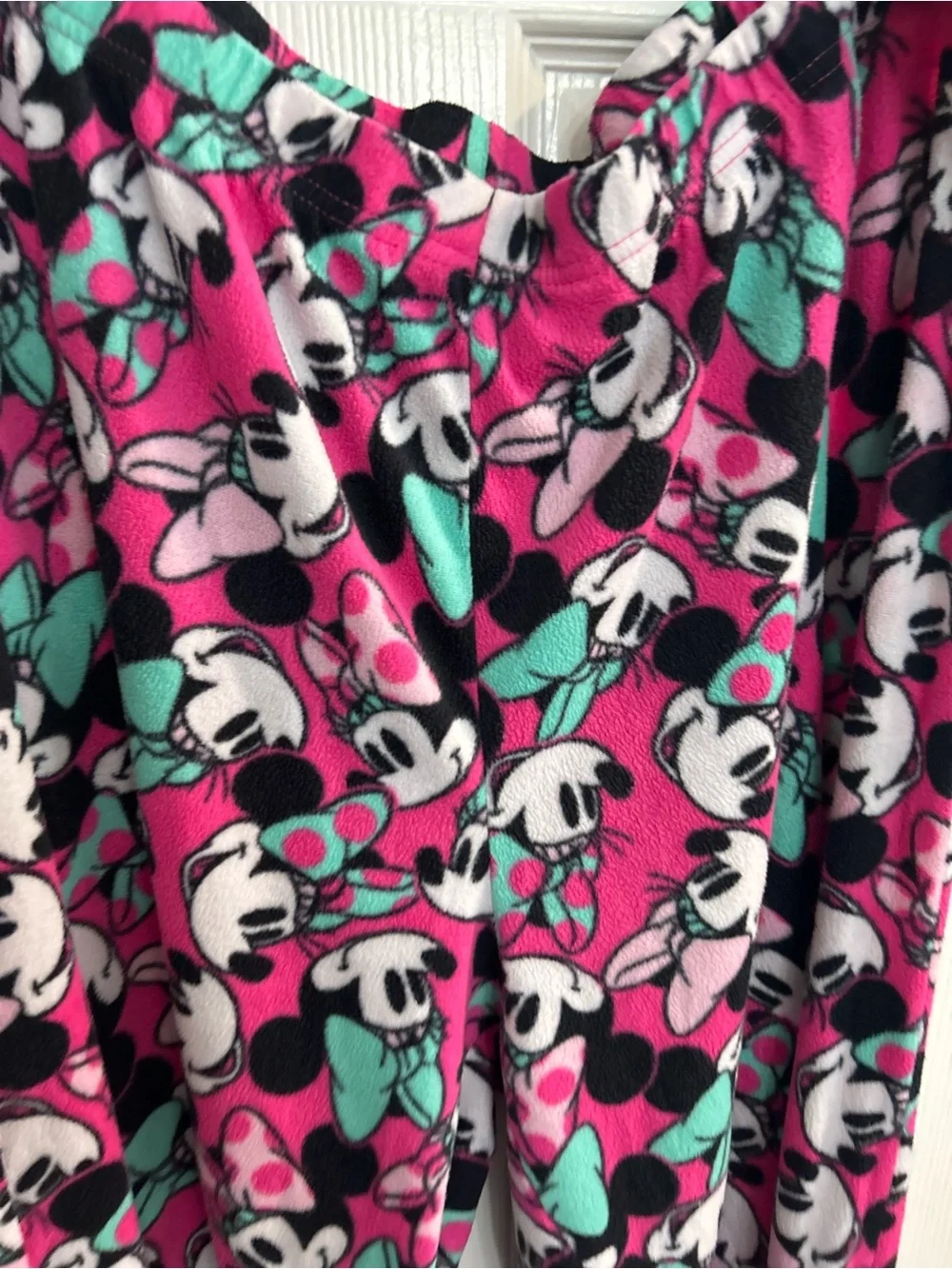 Disney Minnie Mouse Womens Pink Lounge Pants Straight Stretch Pure Polyester  2X - Picture 5 of 6